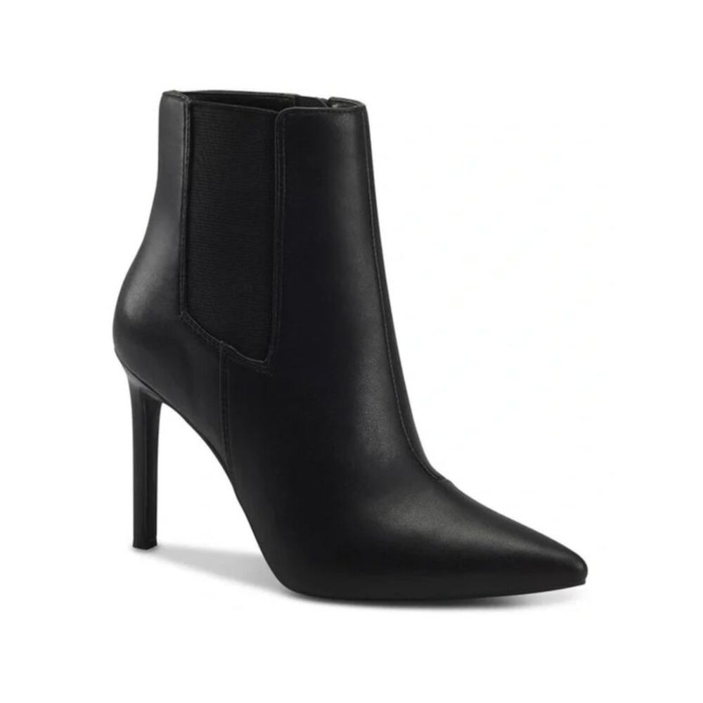 INC Womens Black Goring Katalina Pointy Toe Stiletto Zip-Up Dress Booties 9 M